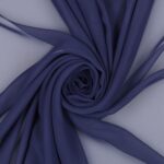 Tessuto Chiffon Creos - al Metro - Blu Notte