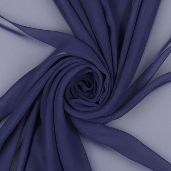Tessuto Chiffon Creos - al Metro - Blu Notte