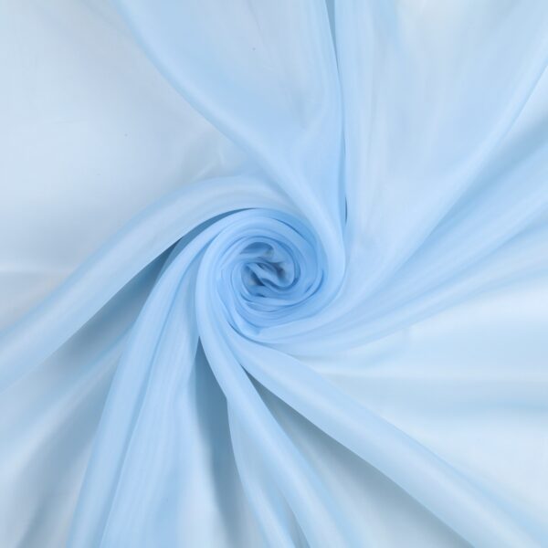 Tessuto Doppia Organza - al Metro - Celeste Baby