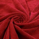 Tessuto Velluto A Coste - al Metro - Rosso