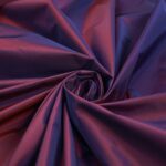 Tessuto Taffetà Unito - al Metro - Bordeaux riflesso Viola - Mezzo Metro