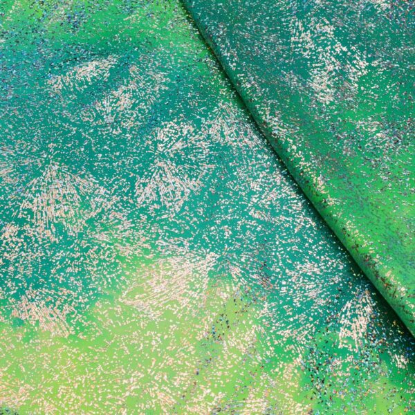 Lycra Fantasia Maltinto Abstract - al Metro - Verde