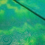 Lycra Fantasia Maltinto Arabesque - al Metro - Verde - Mezzo Metro