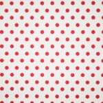 Lycra Fantasia SGV Carnival - Fondo Bianco Pois Piccoli Rosso