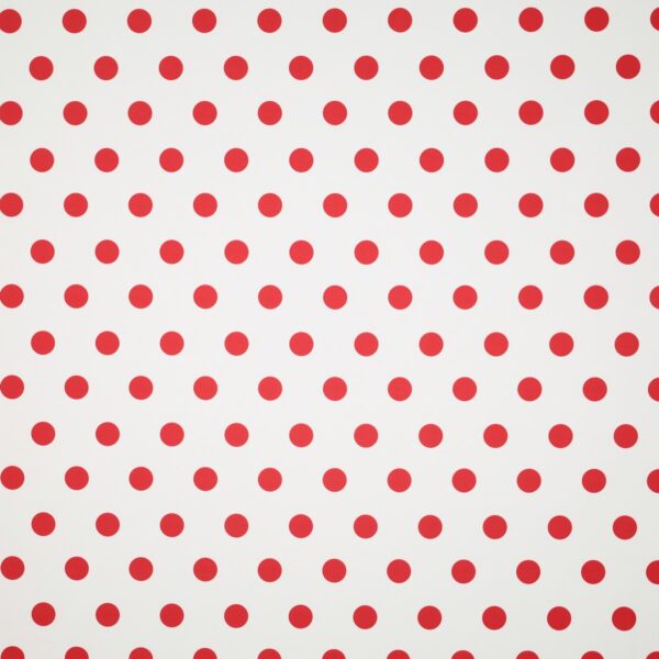 Lycra Fantasia SGV Carnival - Fondo Bianco Pois Piccoli Rosso
