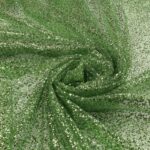 Tulle Glitter Diamante - Verde Mela Glitter Verde Chiaro