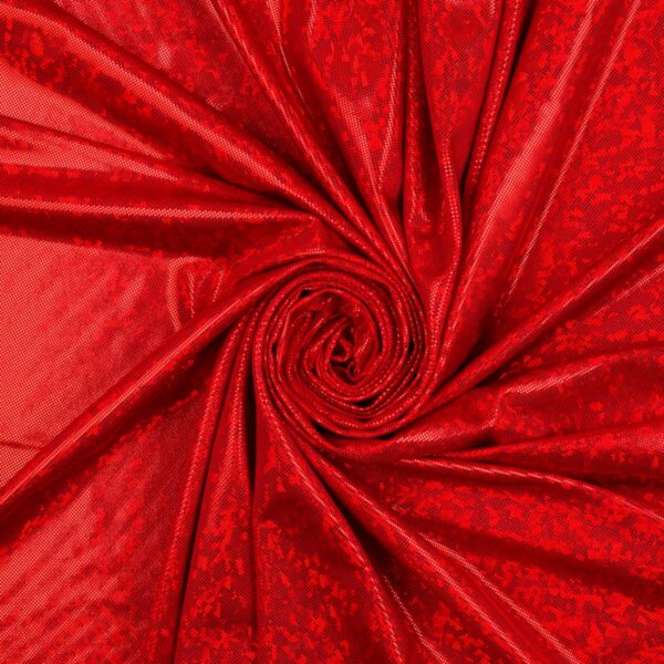 Lycra Fantasia Specchio New - al Metro - Rosso