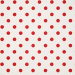 Velluto Stampato Fantasia - al Metro - Pois Piccoli Bianchi fondo Bianco