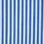 Velluto Stampato Fantasia - al Metro - Riga Verticale Stretta Bianco & Azzurro