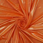 Lycra Fantasia Stardust - al Metro - Arancio Fluo Glitter Oro