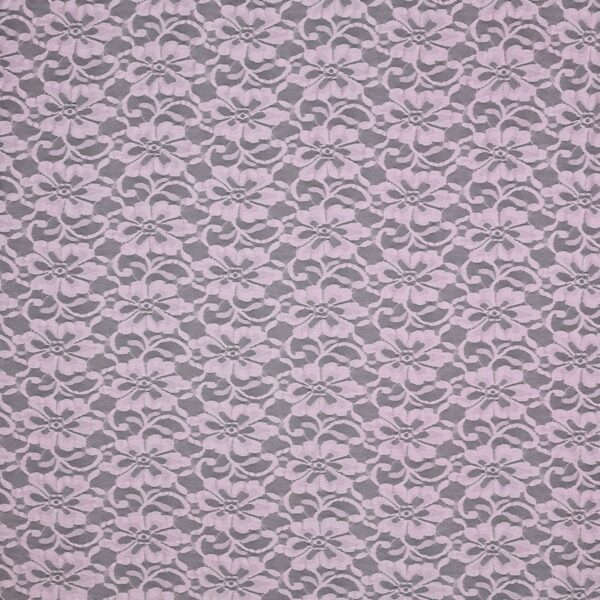 Merletto Fior d'Amore - Bielastico 00329 - al Metro - Rosa Chiaro