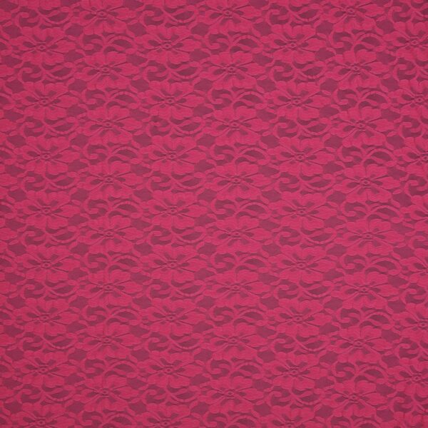 Merletto Fior d'Amore - Bielastico 00329 - al Metro - Fucsia