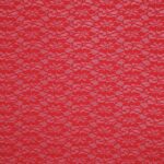 Merletto Fior d'Amore - Bielastico 00329 - al Metro - Rosso