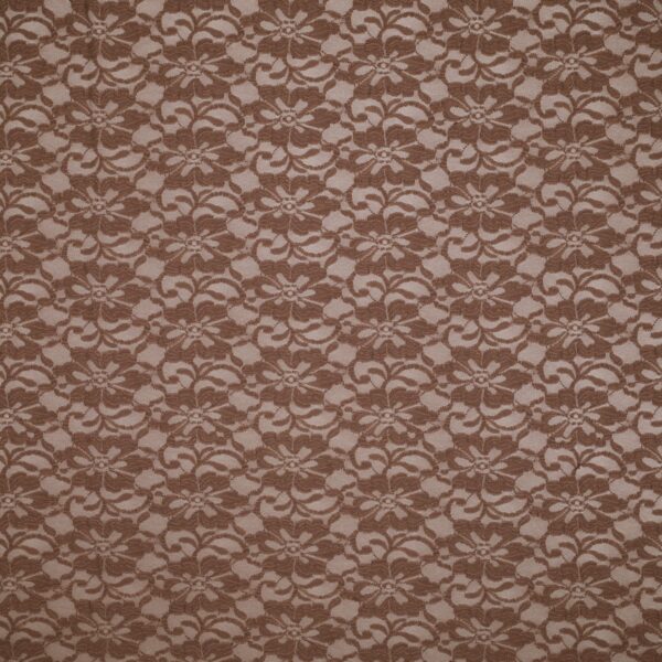 Merletto Fior d'Amore - Bielastico 00329 - al Metro - Marrone