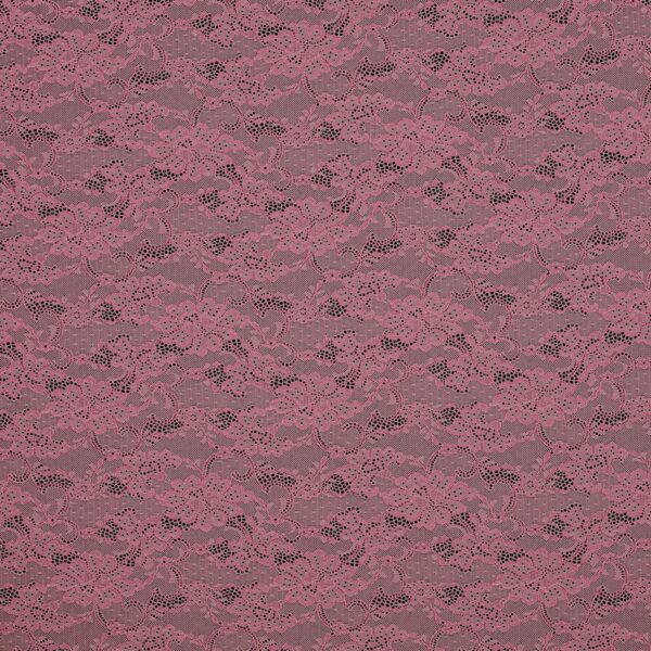 Merletto Giardino Segreto - Bielastico 3172 - al Metro - Rosa Antico