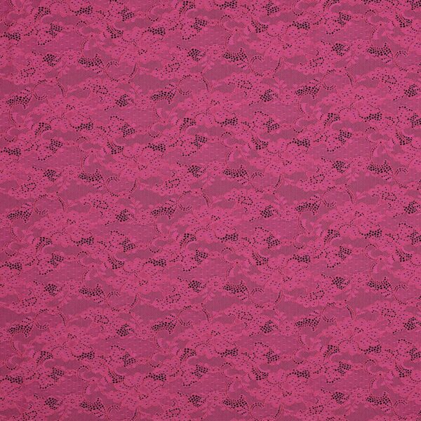 Merletto Giardino Segreto - Bielastico 3172 - al Metro - Fucsia