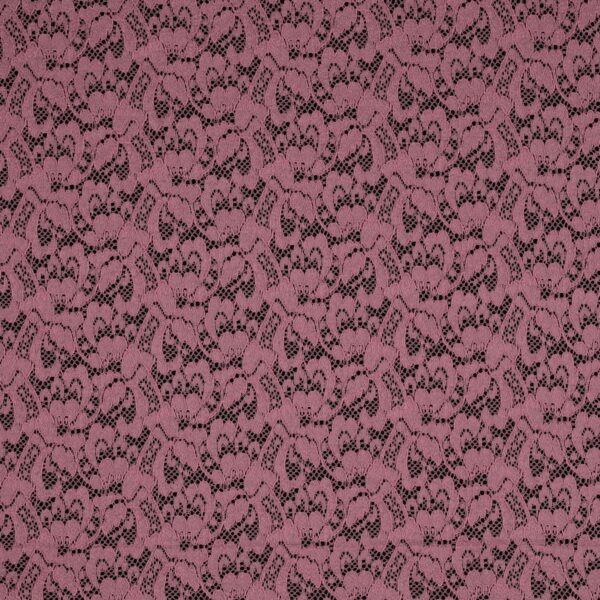 Merletto Petali di Luna - Monoelastico 0074 - al Metro - Rosa Antico