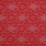 Merletto Armonia di Primavera - Monoelastico 5051 - al Metro - Rosso