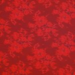 Merletto Velo di Primavera - Monoelastico 5075 - al Metro - Rosso