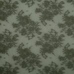 Merletto Velo di Primavera - Monoelastico 5075 - al Metro - Verde Militare
