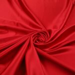 Cady Satin Monobava Debacato (Manoseta) - Rosso