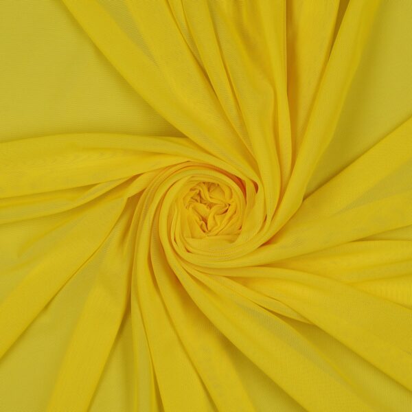 Tessuto Mesh (Tulle) Bielastico - Giallo - Mezzo Metro