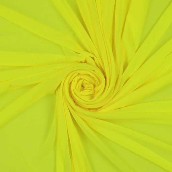 Tessuto Mesh (Tulle) Bielastico - Giallo Fluo