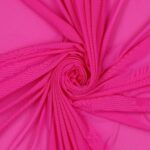 Tessuto Mesh (Tulle) Bielastico - Fucsia Fluo - Mezzo Metro