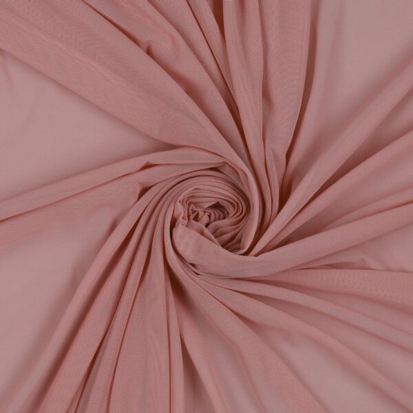 Tessuto Mesh (Tulle) Bielastico - Rosa Secco
