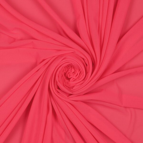 Tessuto Mesh (Tulle) Bielastico - Rosa Sorrento - Mezzo Metro