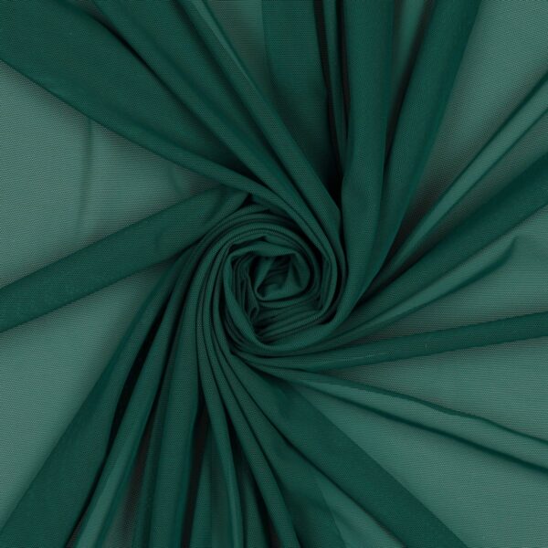 Tessuto Mesh (Tulle) Bielastico - Verde Inglese - Mezzo Metro