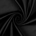 Tessuto Mikado Tinta Unita - al Metro - Nero - Mezzo Metro