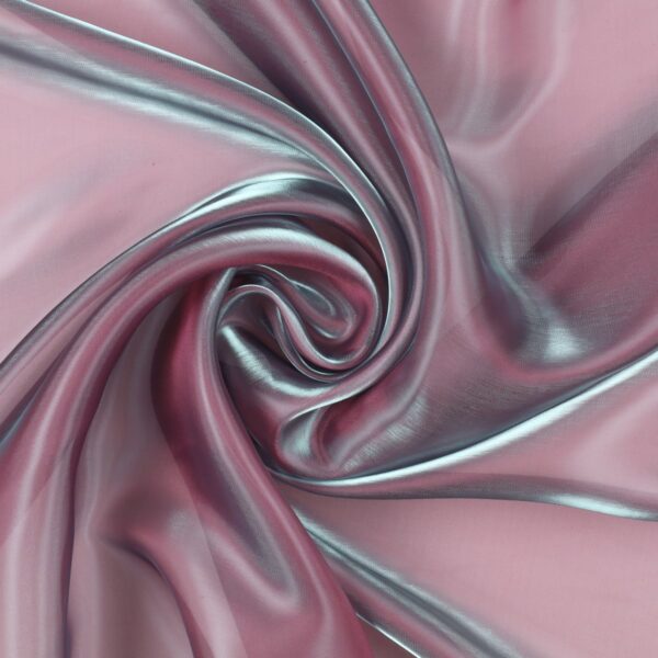Organza Lucida - al Metro - Fucsia Riflesso Argento