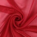 Organza Lucida - al Metro - Rosso