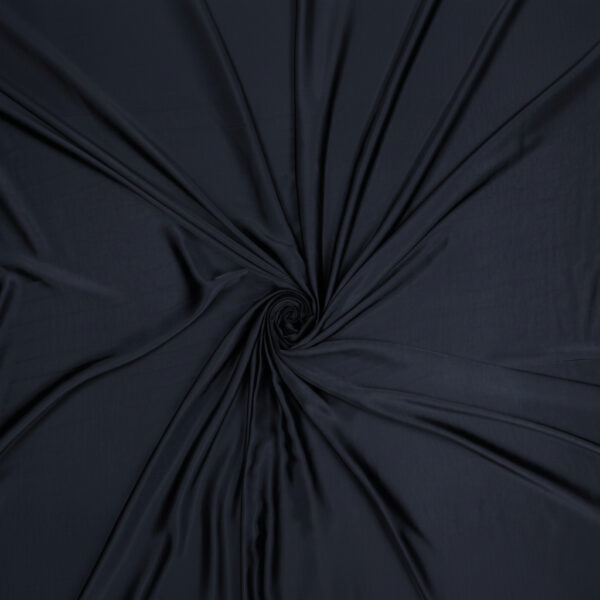 Tessuto Cupro Satin Manoseta Debacato - al Metro - MIDNIGHT BLUE