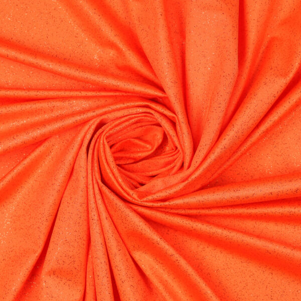 Lycra Bielastica Fantasia Luminex - al Metro - Arancio Glitter Arancio