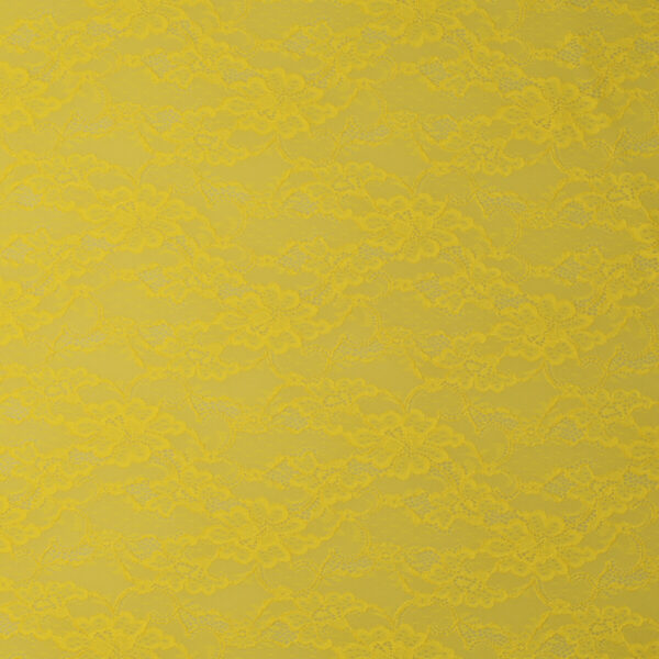Merletto Giardino Segreto - Bielastico 3172 - al Metro - Giallo