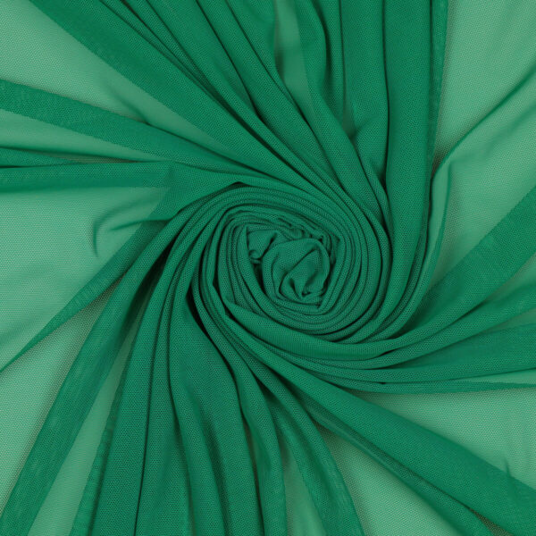 Tessuto Mesh (Tulle) Bielastico - Verde Laguna - Mezzo Metro