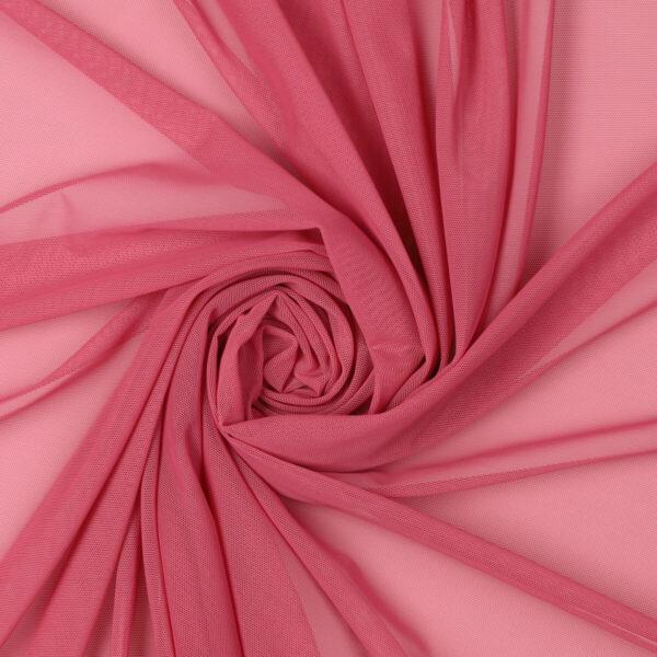 Tessuto Mesh (Tulle) Bielastico - Rosa Cameo - Mezzo Metro