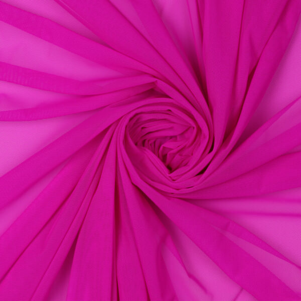 Tessuto Mesh (Tulle) Bielastico - Magenta  - Mezzo Metro
