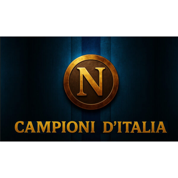 Bandiera Centenario Napoli – Scudo Campione